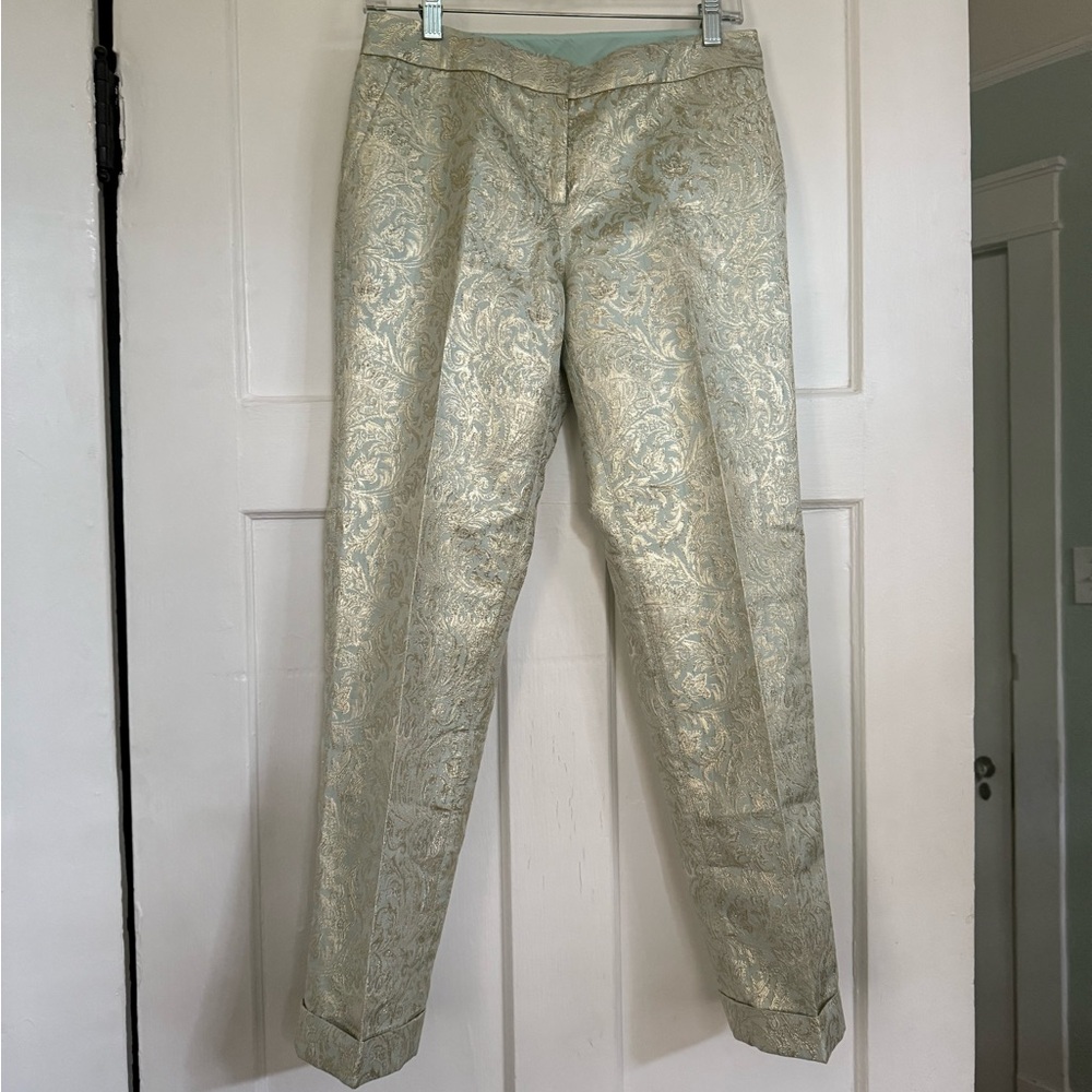 Tory Burch Women’s Brocade Patterned Dress Pants